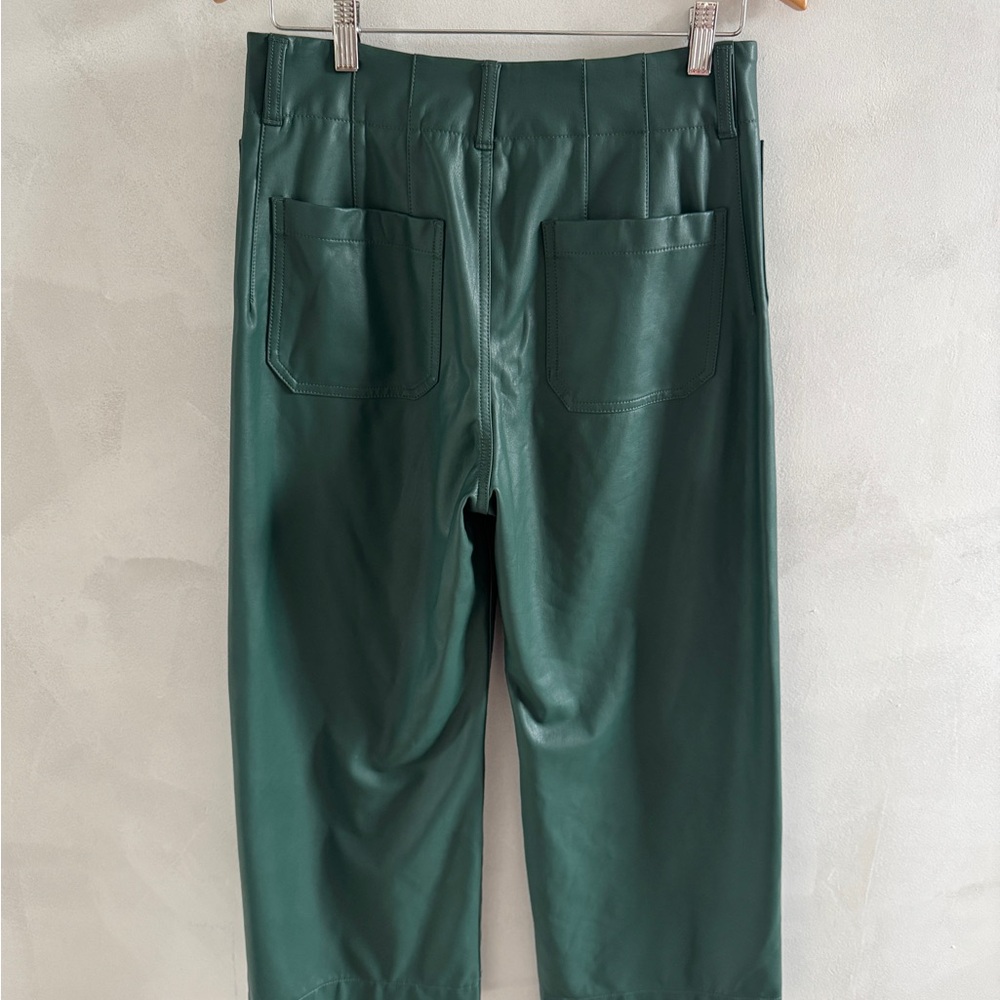 Maeve - Collette Green Faux Leather Pants - Size 29 - Picture 5 of 5